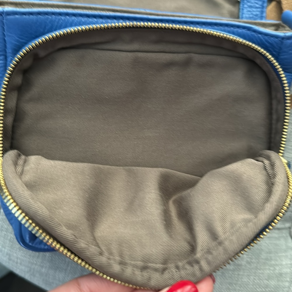 J. Crew Royal Blue Italian leather crossbody - Picture 5 of 7